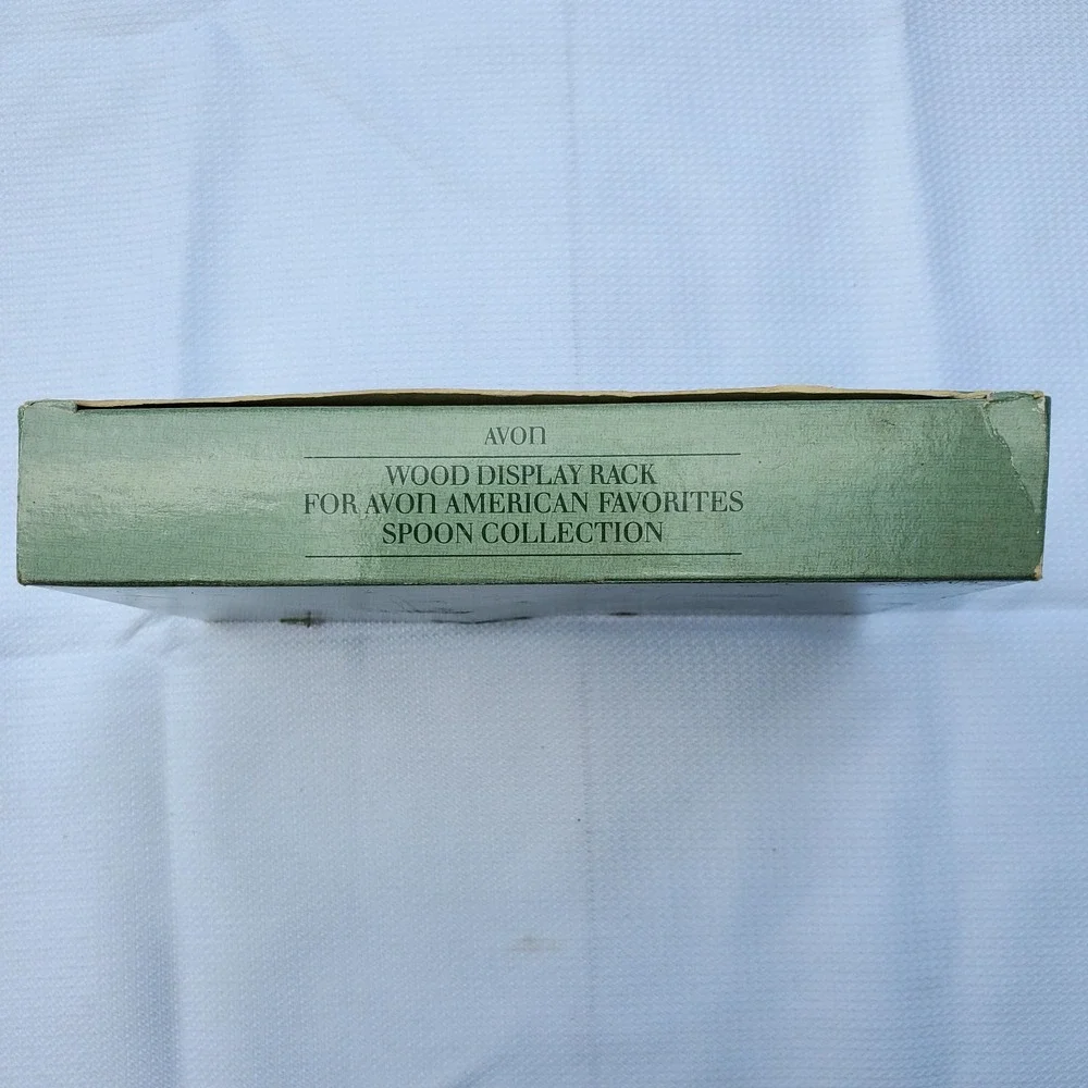 Vintage Avon American Favorites Wooden Rack For Porcelain Spoons 1988/89 ☆‎ NIB